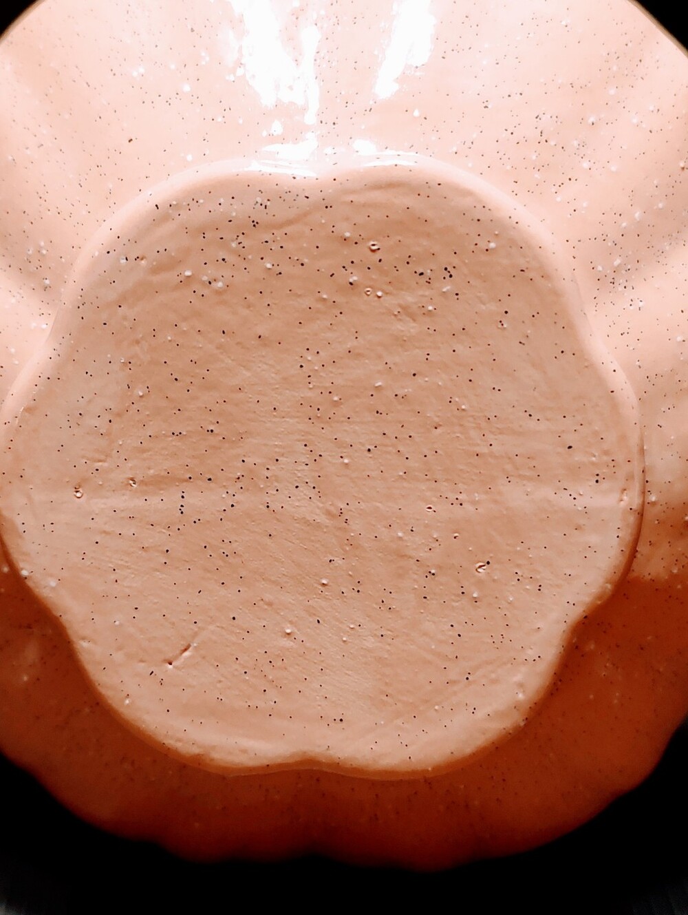 🌷🩷🌷Lovely Vtg 80's Hand Crafted Victorian Inspired Rose Pink Speckled Pottery - Picture 14 of 16